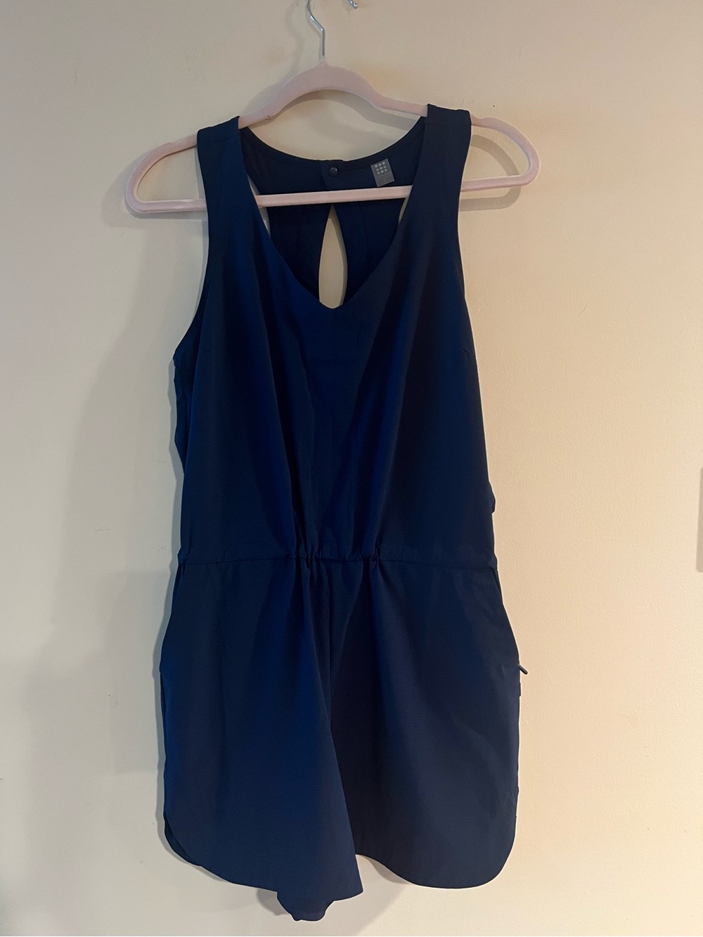 Womans Navy Blue One-Piece Romper